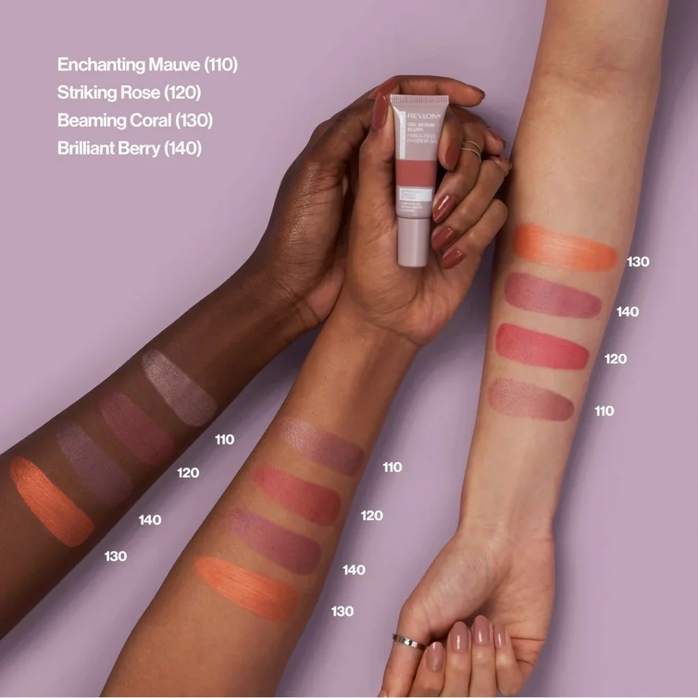 3/$12 Revlon 140 Brilliant Berry Illuminance Gel Serum Blush